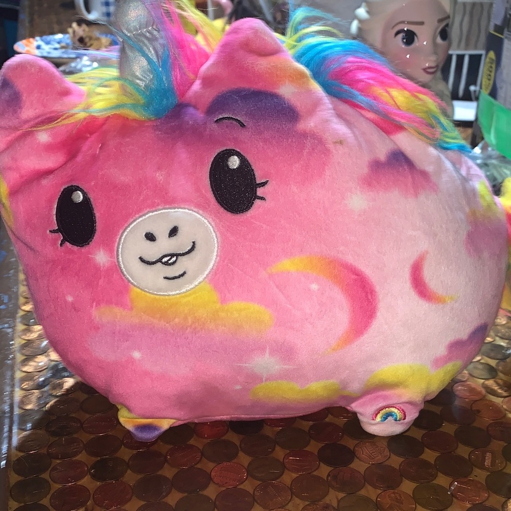 Source Unknown Rainbow Unicorn Plush